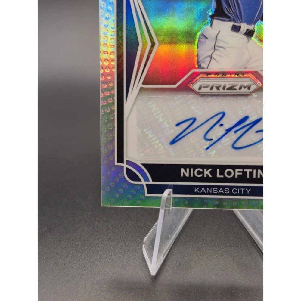 2021 Prizm Draft Picks Nick Lofton #AU-NL Autograph Silver Prizm Kansas City